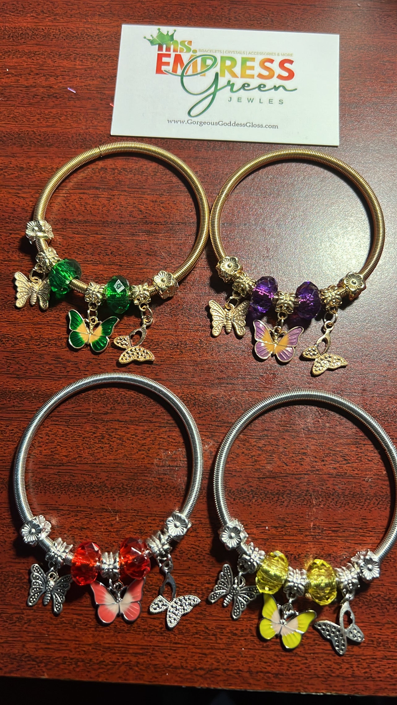 3 Butterflies Spring  Bracelets