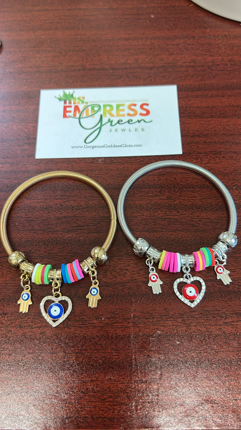 EE Heart / Head Spring Bracelet