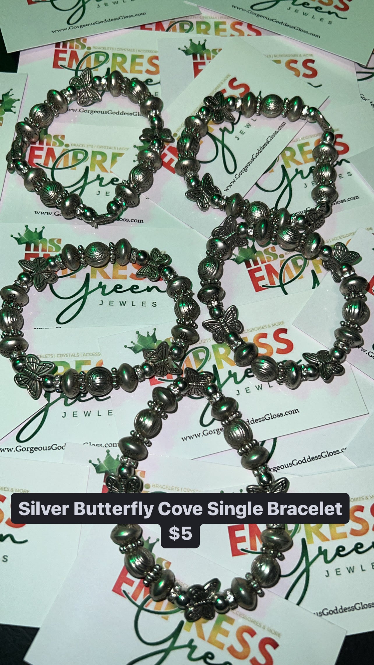 Silver Butterfly Cove Bracelet