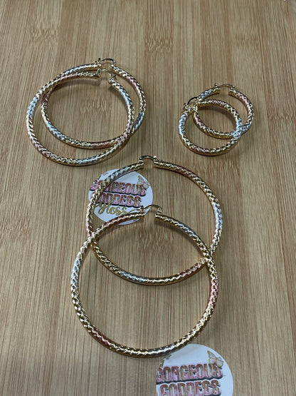 Twinkle hoop earrings