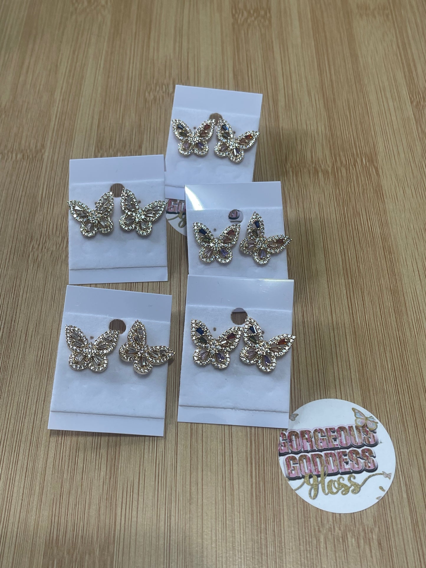 Bling Butterfly Studs earrings