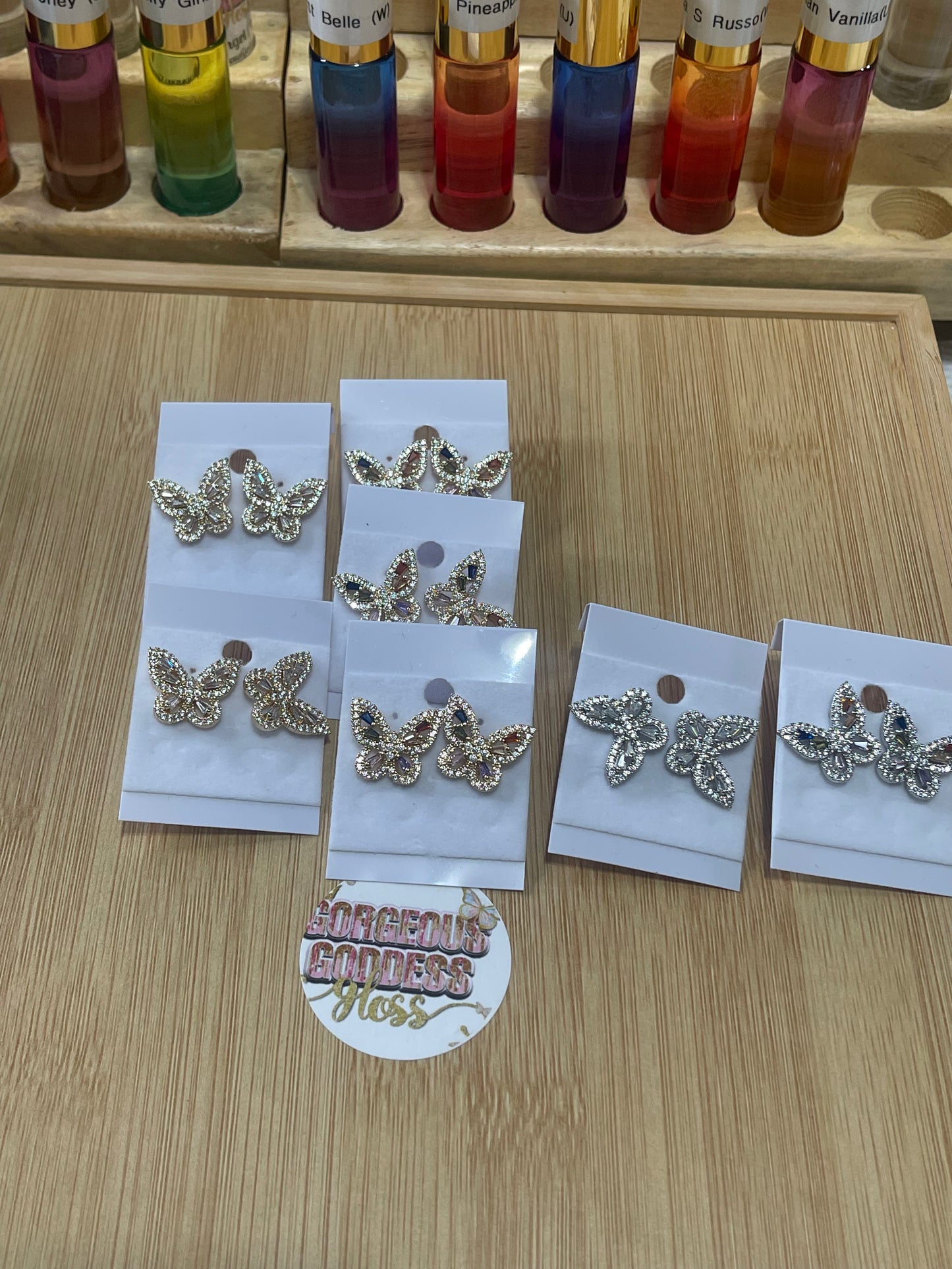 Bling Butterfly Studs earrings