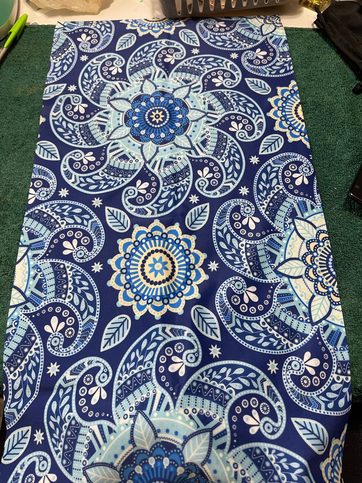 Paisley Blue Empress Hair Sock