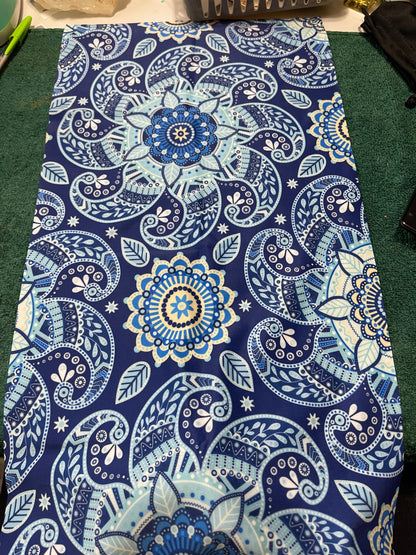 Paisley Blue Empress Hair Sock