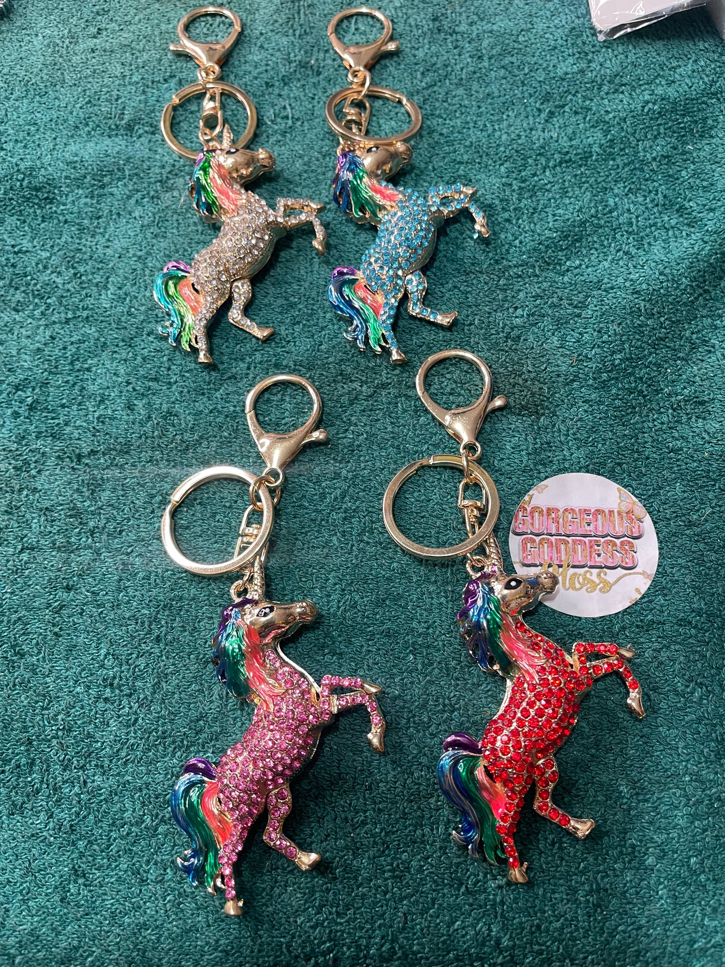 Bling Unicorn  Key Chains