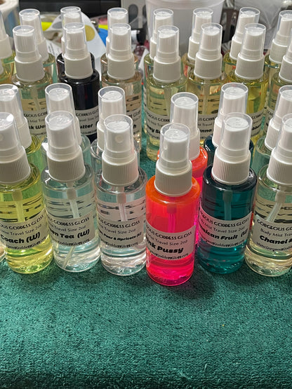 Travel Size 2oz Body Mist  Handmade Sweet Rollors Fragrance oil Buy 2 Get 1 FREE (ADD ALL 3 TO CART)