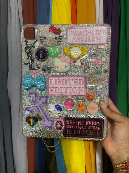 FULLY BLINGED OUT Design  Custom Junk IPAD  Case