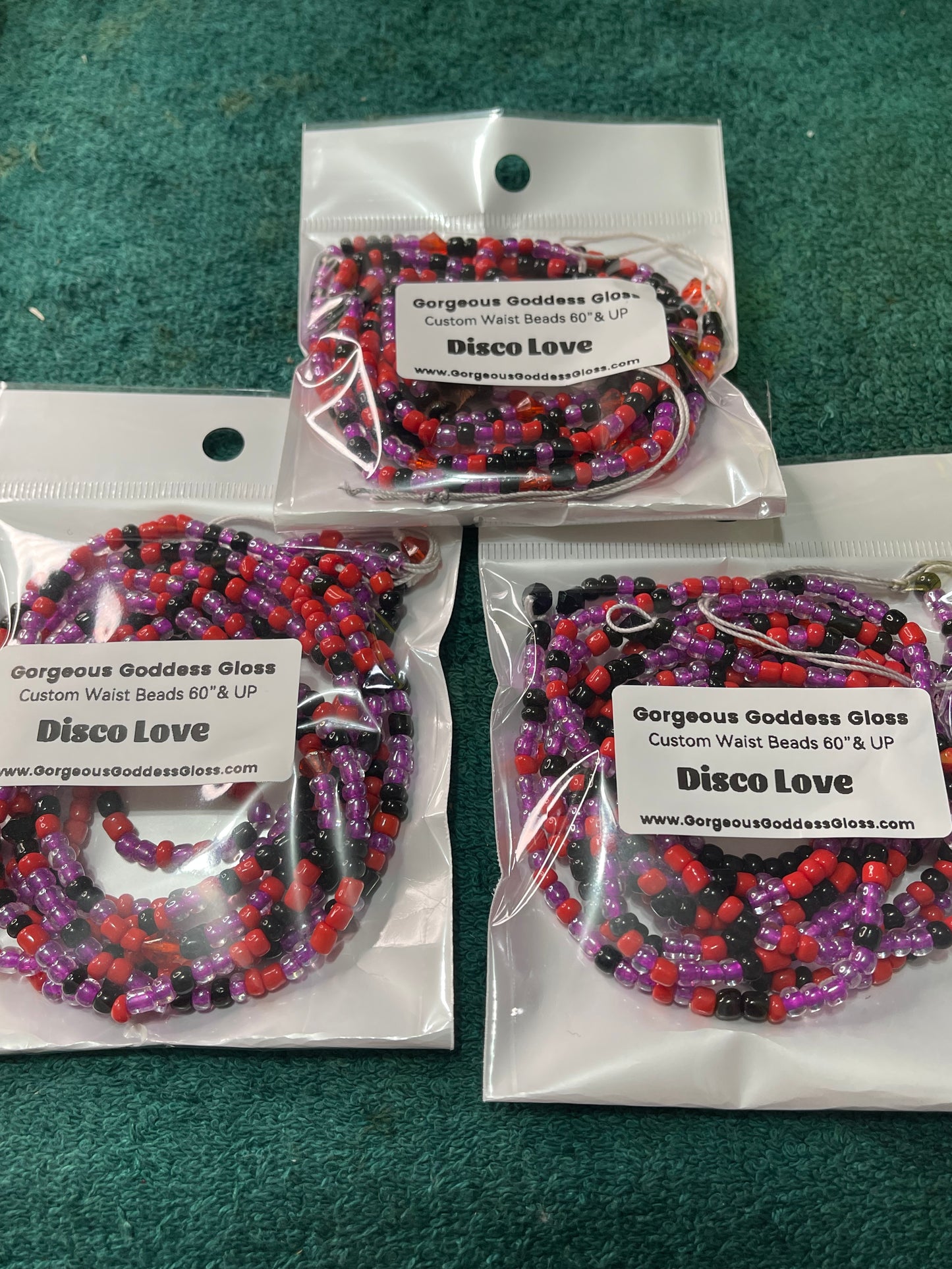 Disco Love By: Sofia custom Tie on waist beads