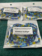 Golden Indigo custom Waist-bead Gem Tie on waist beads(Add 4 one will be FREE )