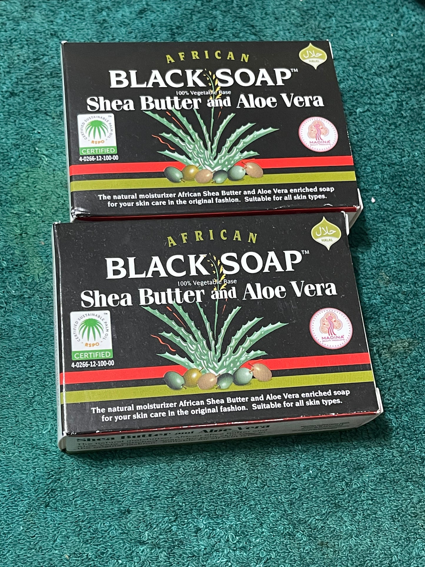 African Black Soap with Shea Butter & Aloe