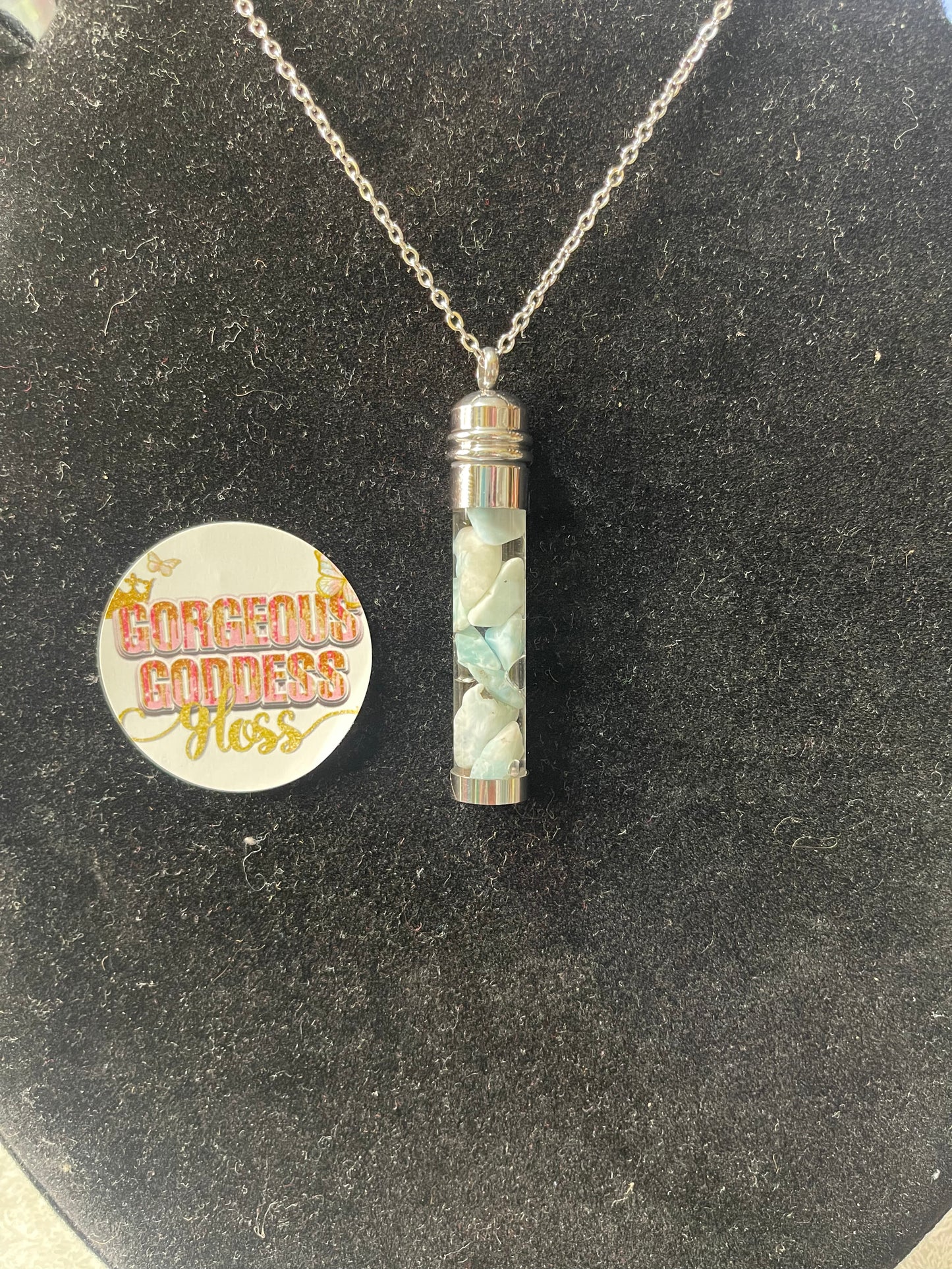 Larimar Florida Water Necklace