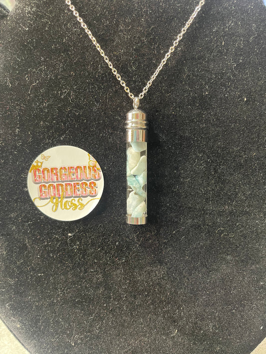 Larimar Florida Water Necklace