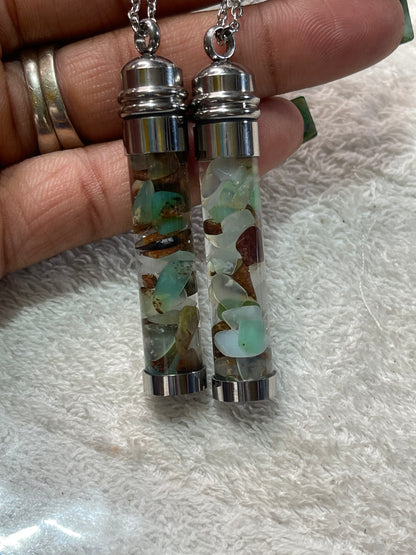 Chrysoprase Florida Water Necklace