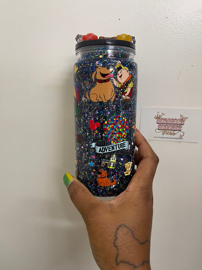 Disney Pixar Up Custom Snowglobe Cup 20oz (AS PHOTO)
