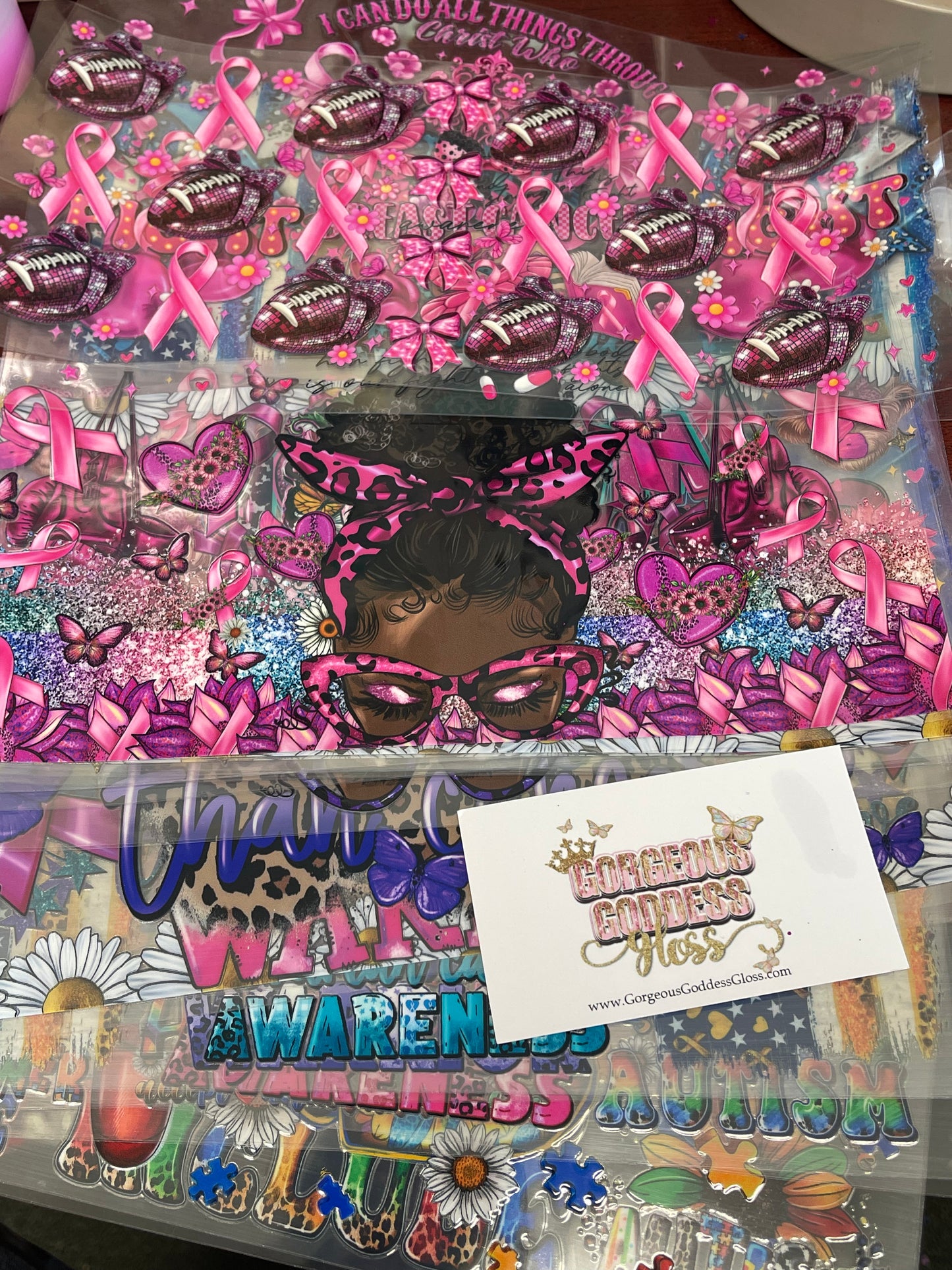 Awareness Mixes UV DTF cup wrap