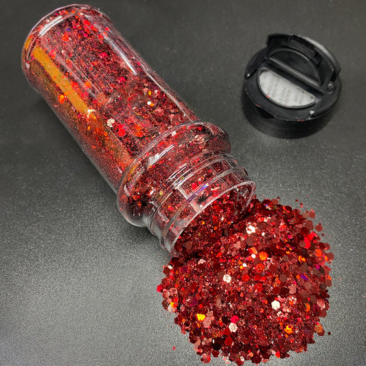 Fire Trucks  Chunky Glitter -  2oz