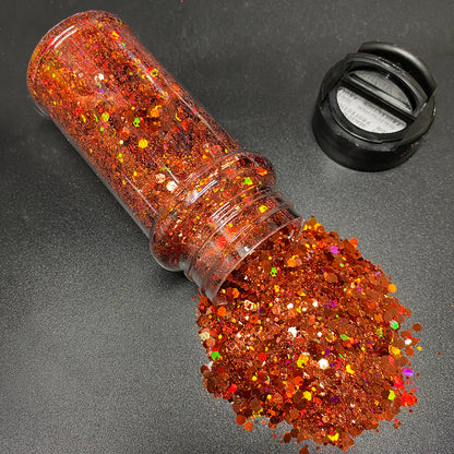 Burnt Orange Chunky Glitter -  2oz