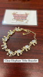 Lavender Elephant Tribe Gold Tennis Bracelets
