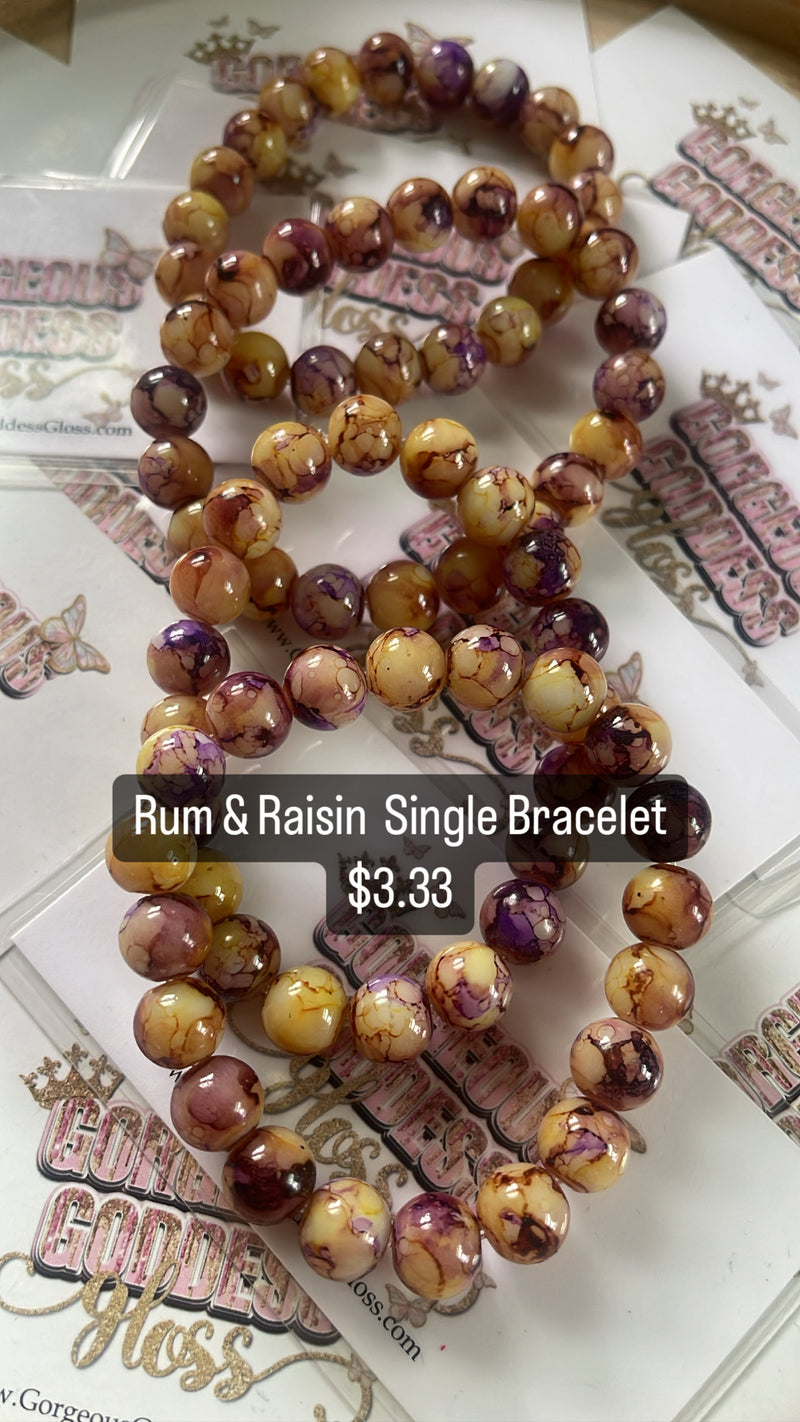 Rum & Raisin Single Bracelets