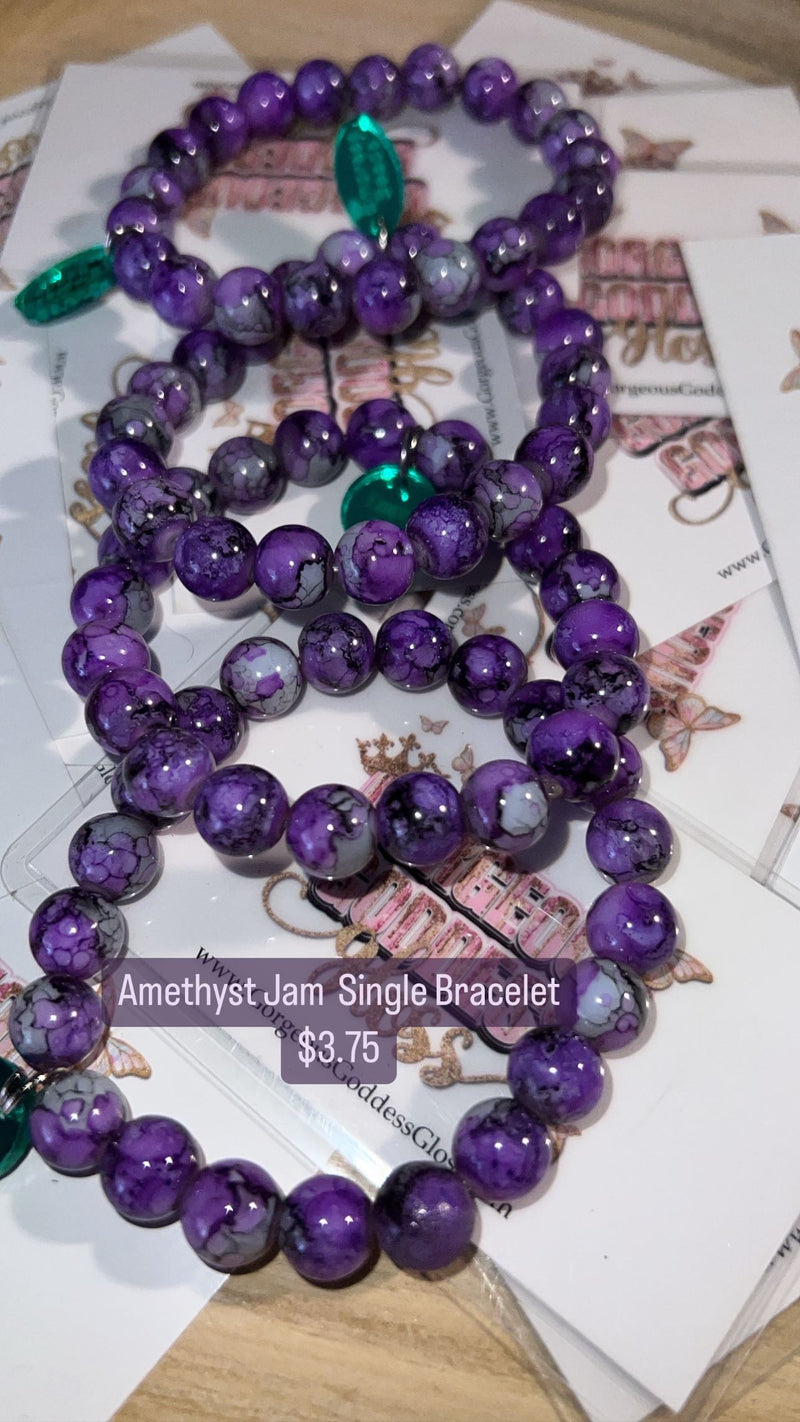 Amethyst Jam Single Bracelet