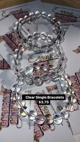 Clear Single Bracelet