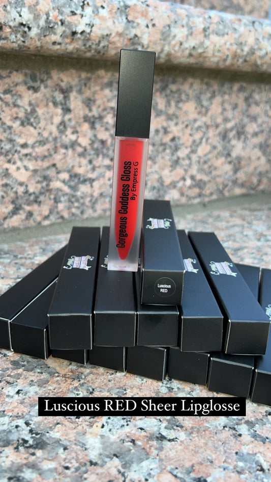 Luxurious RED Sheer  Lipgloss