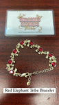 Red Elephant Tribe Gold Tennis Bracelets