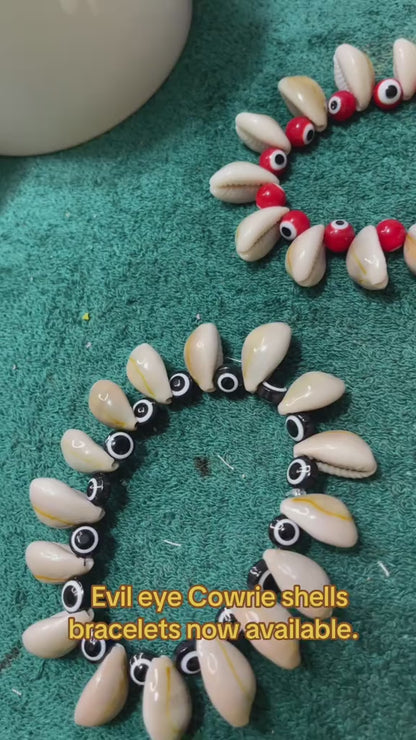 Evil eye  cowrie shell  Bracelets 1pcs