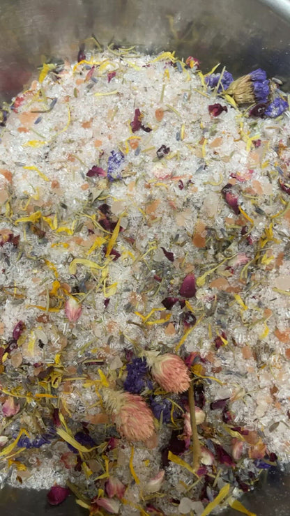 Lavender Crystal Salt  Bath