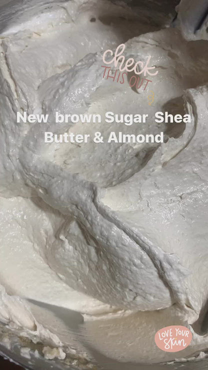 Brown Sugar, Shea Butter & Almond exfoliating body scrub