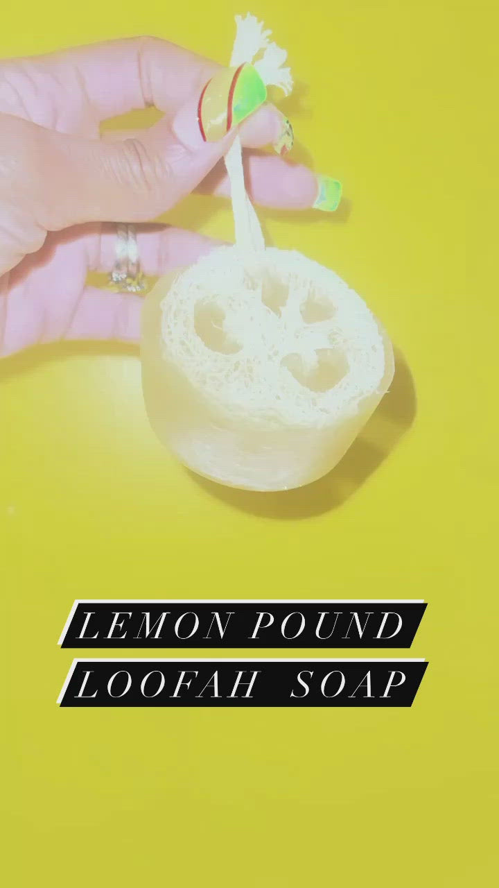 Lemon Pound Cake Loofah Soap