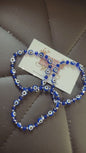 Blue Gem Evil Eye Mini Single Bracelets