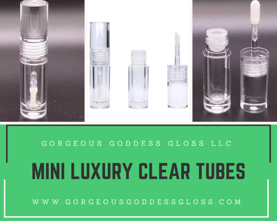 Empty Mini Luxury Clear Tubes Lip Gloss Wand Tubes 2.5ml