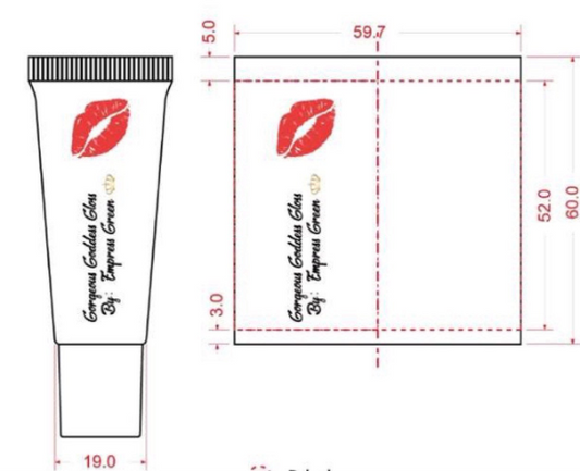 Custom  Lip Gloss 3D Custom  logo Printing