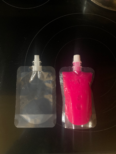 Lip Gloss Pouches 4oz,6oz,8oz,16oz32oz with Caps.