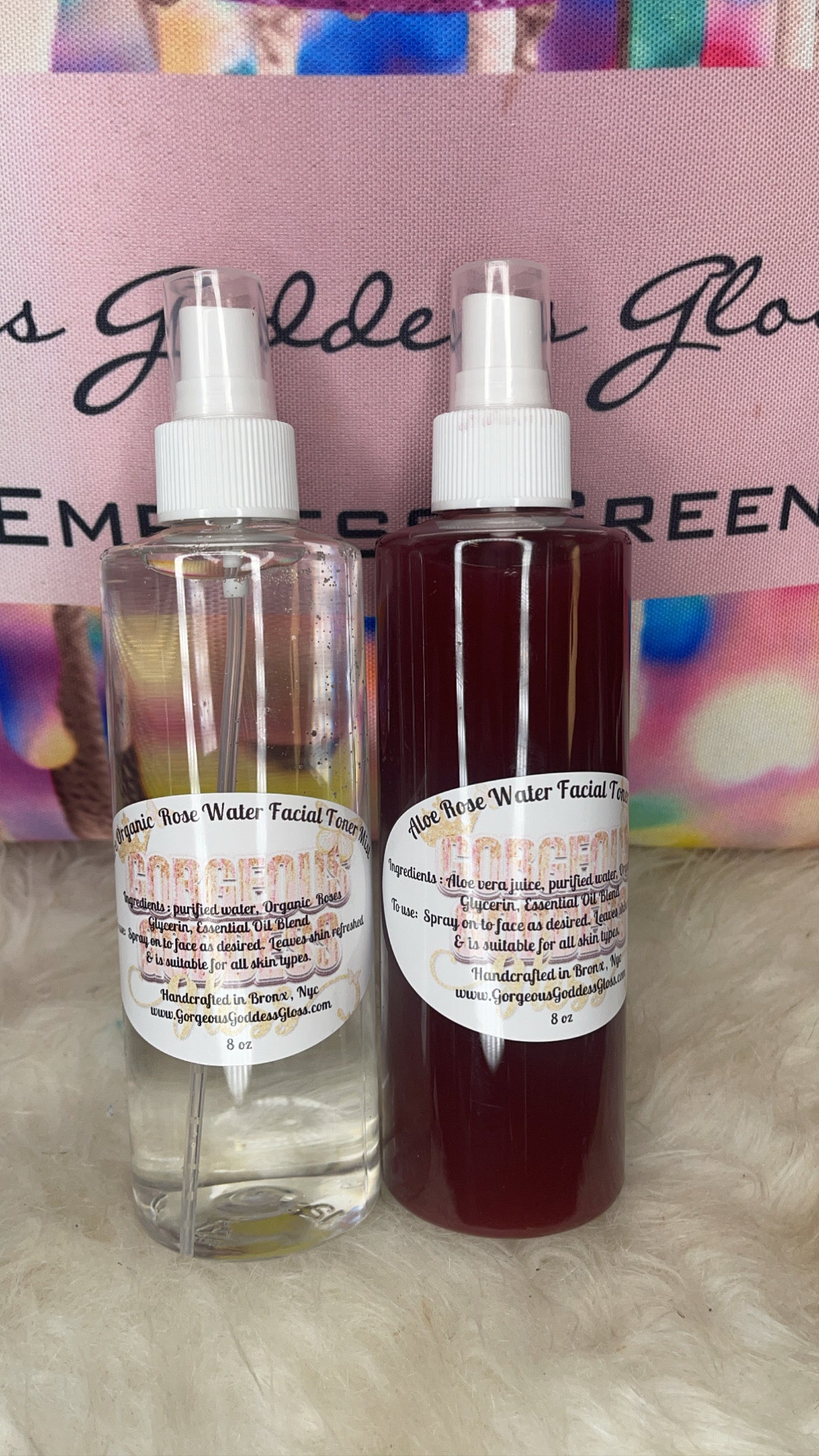 Duo Organic Rose Water Facial Mist Pure Organic Rose water