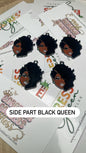 SIDE PART BLACK QUEEN