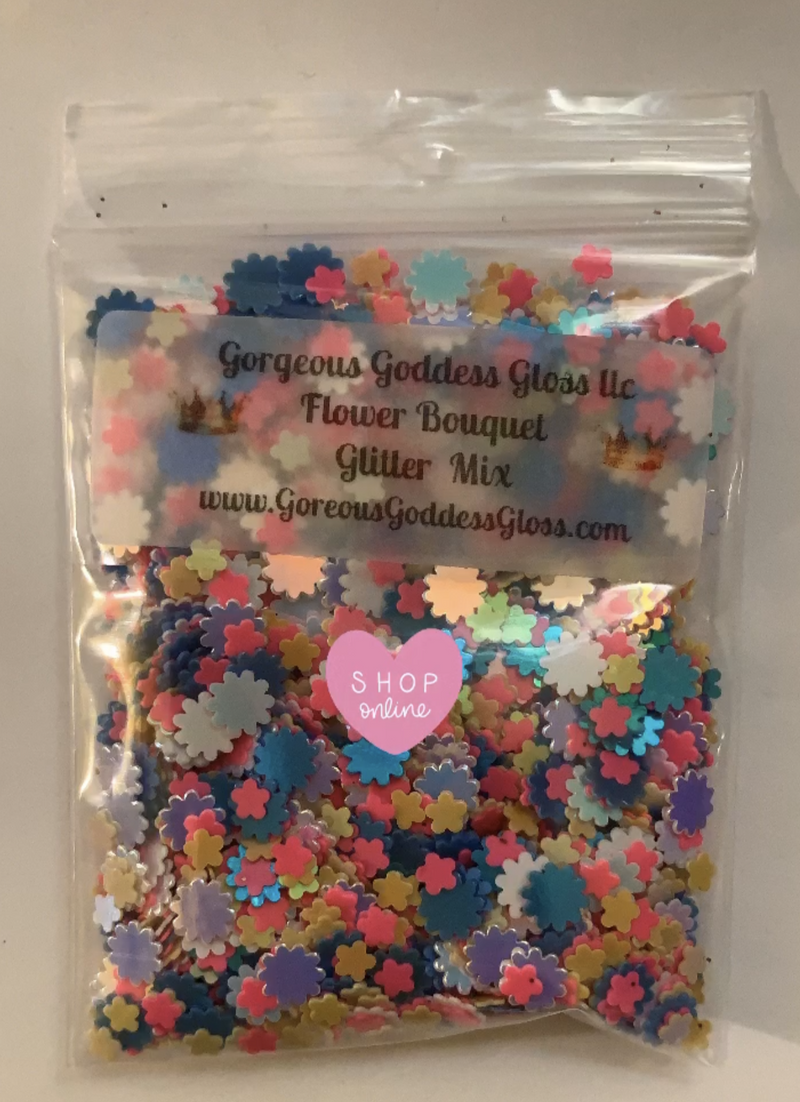 Flower Bouquet chunky Glitter Mix