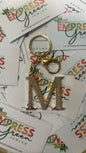 Gold THICK M Diamond XL Keychain