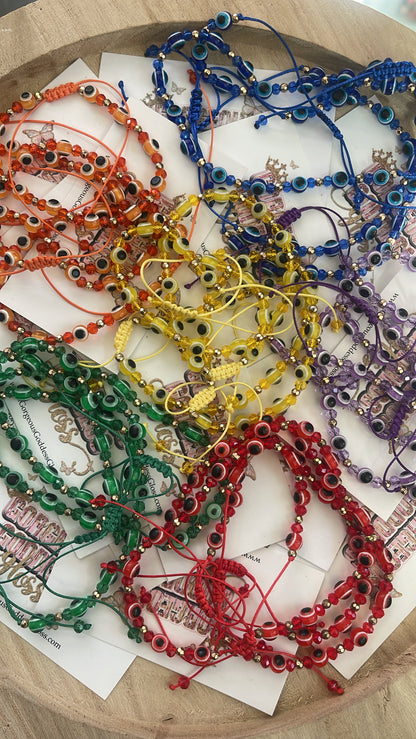 Evil Eye Gem String wholesale bracelets