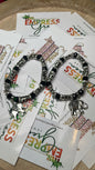 Mama Black Elephant  & 8 Babies Fancy Bracelet