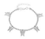 Cuban  Butterfly Charm Anklet
