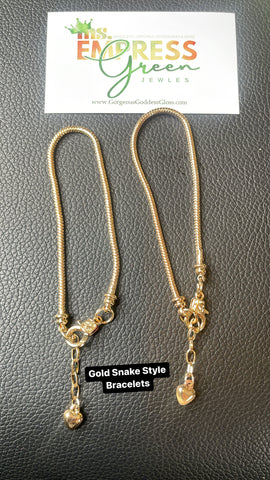 Gold Snake Style Bracelet