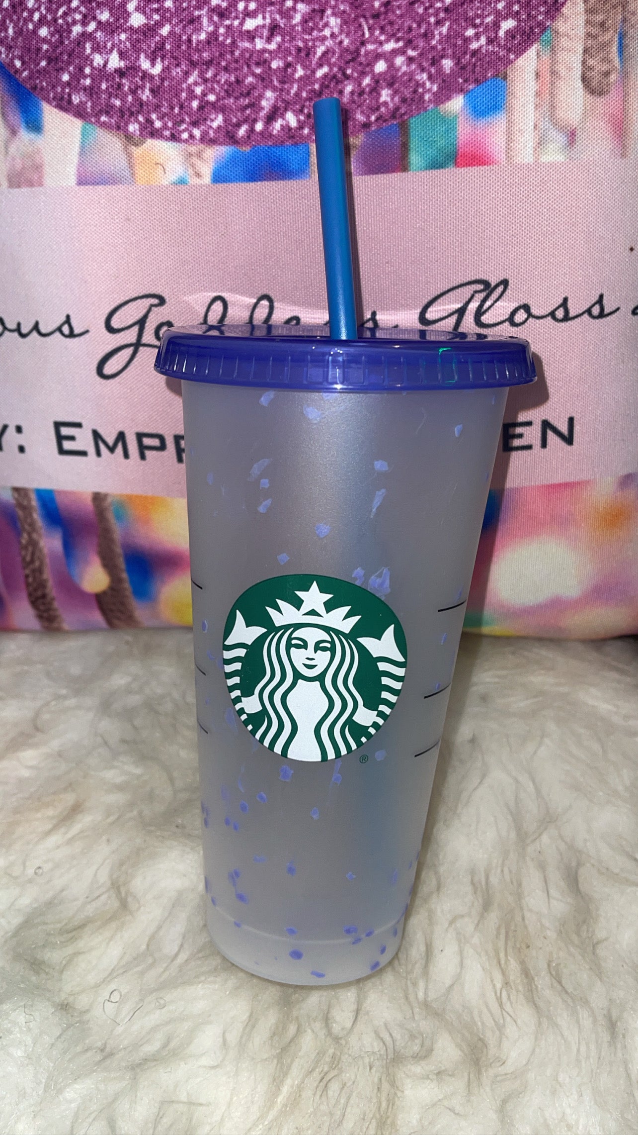 Limited Edition Starbucks Confetti Color Changing   Starbucks Cold Cold 24 oz