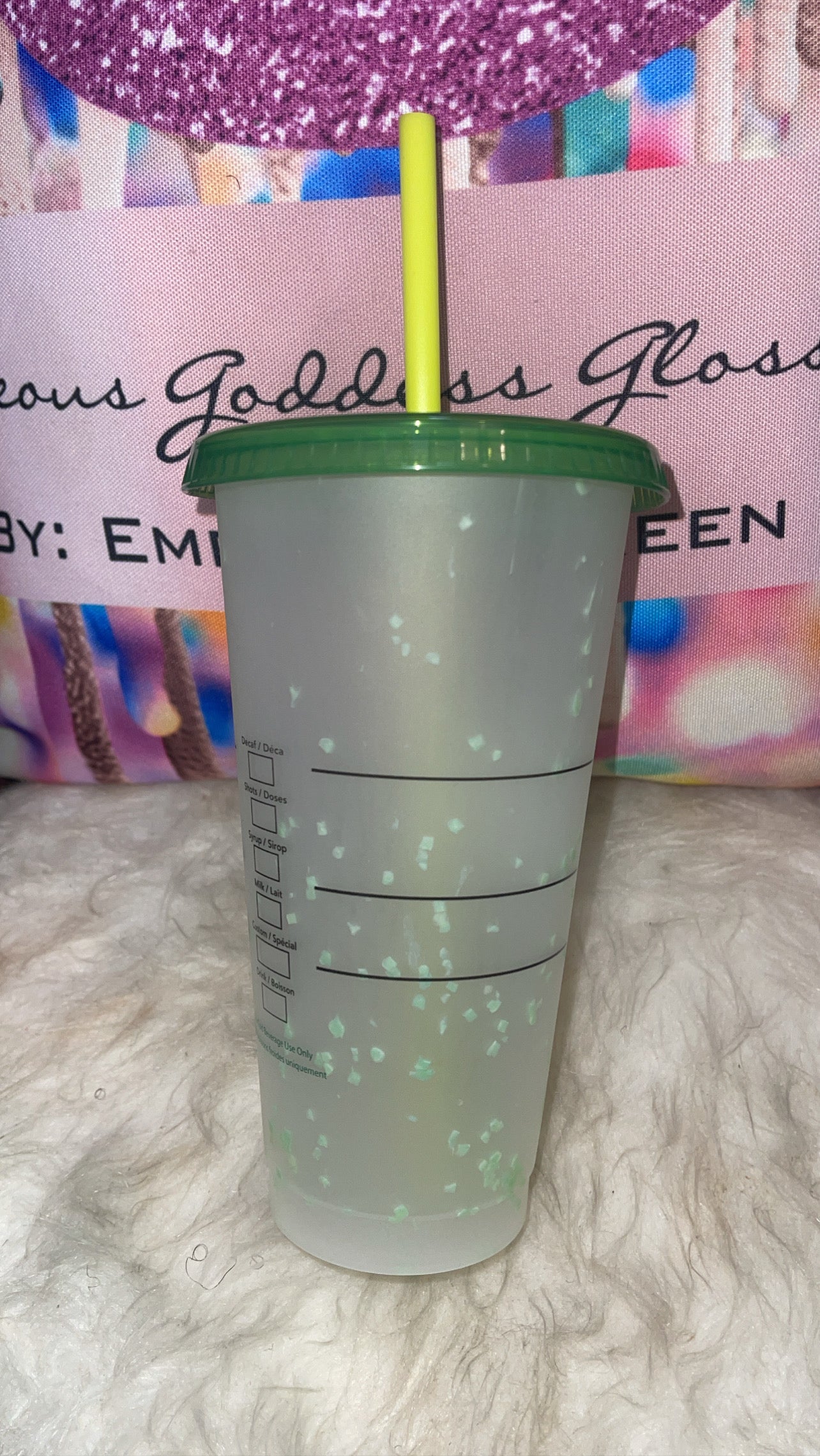 Limited Edition Starbucks Confetti Color Changing   Starbucks Cold Cold 24 oz