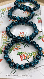 Blue ZigZag Single Bracelets 10mm 1pc