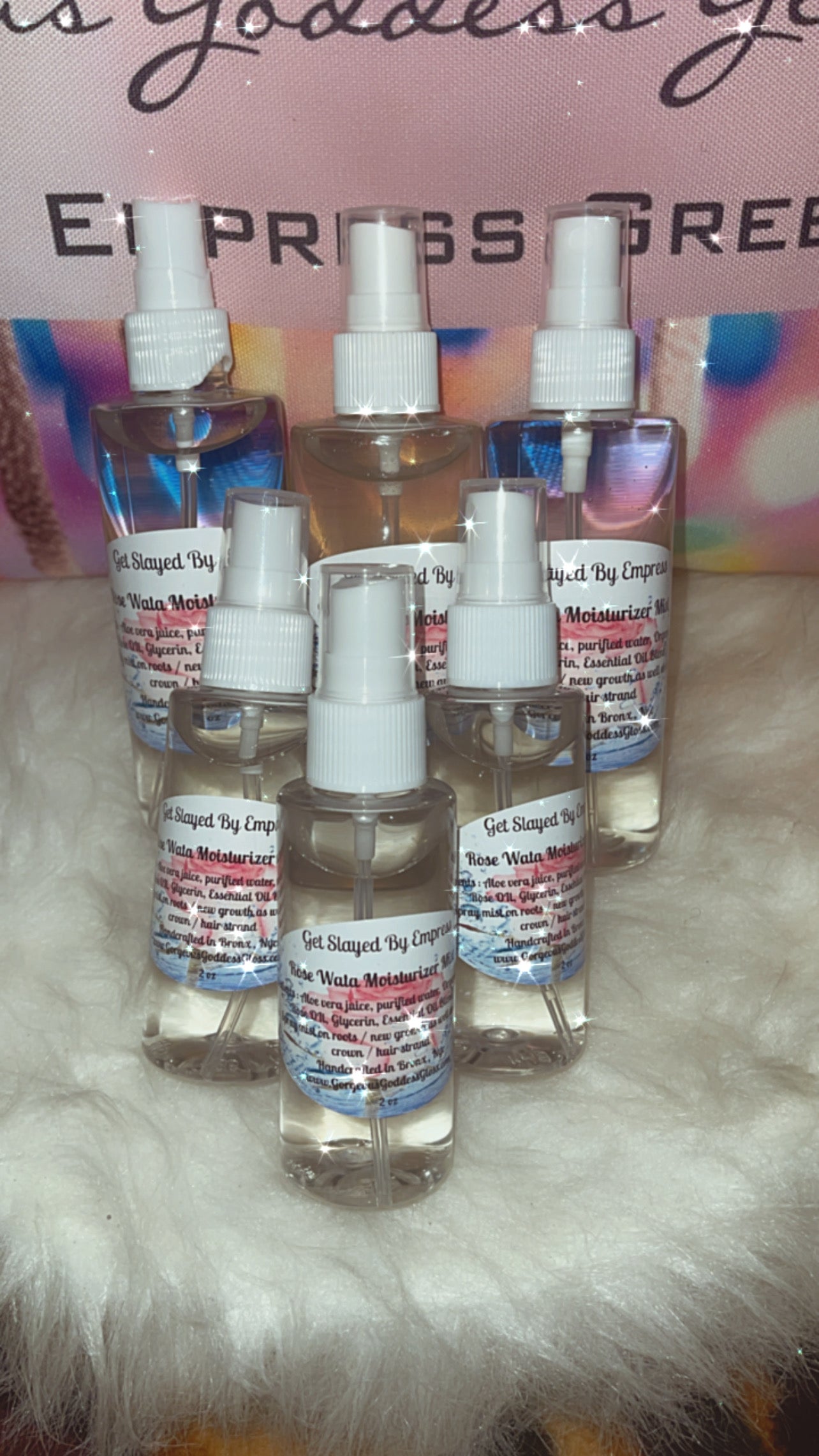 1 Dozen  Rose  WATA Wholesale  Get Slayed By Empress Locs Hydration Mist 4oz