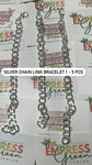 Silver Chain Link Bracelet 1 - 5 pcs