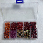 Red 8mm glass beadbox set(200pcs)