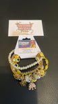 Yellow Smily Stackable  Bracelets